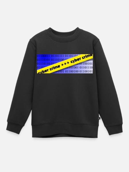 cyber-crime - Sweat Premium enfant bio - noir