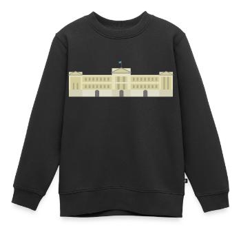 London Icon Buckingham Palace - Kinder Premium Organic Sweatshirt - Schwarz - Vorne - AI Model Kid Female (0cm)