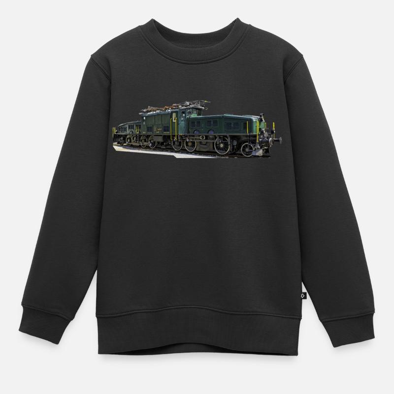 SBB Krokodil - Kinder Premium Organic Sweatshirt - Schwarz