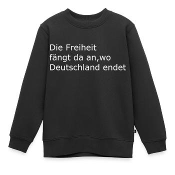 Auswandern - Kinder Premium Organic Sweatshirt - Schwarz - Vorne - AI Model Kid Female (0cm)