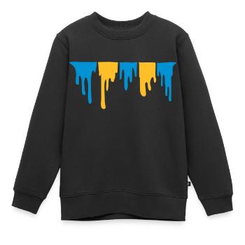 Dripping sticky mucus - Kids Premium Organic Sweatshirt - black - Front - AI Model Kid Female (0cm)