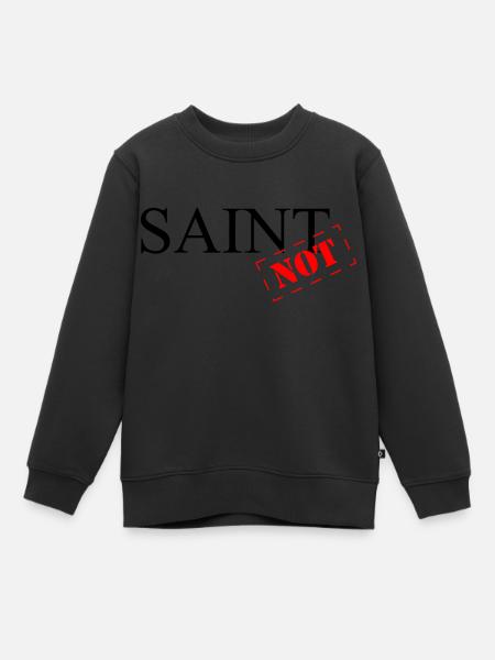 Saint Pas - Sweat Premium enfant bio - noir