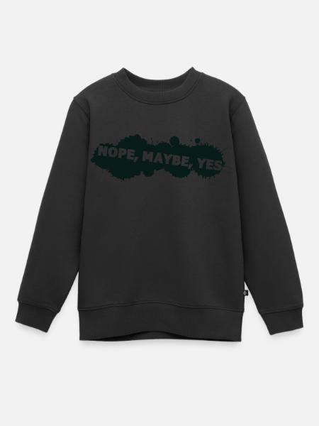 nope peut-être oui - Sweat Premium enfant bio - noir