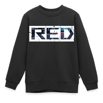 rot - Kinder Premium Organic Sweatshirt - Schwarz - Vorne - AI Model Kid Female (0cm)