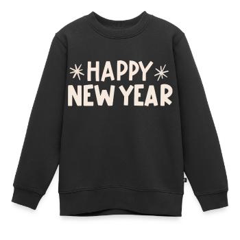 Happy New Year - Sweat Premium enfant bio - noir - Devant - AI Model Kid Female (0cm)