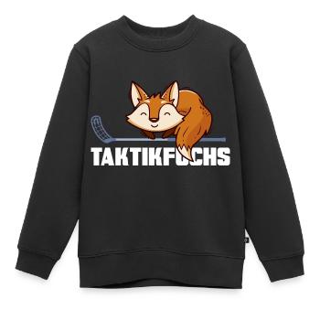 Floorball Floorball Floorball Tactics Tactical Fox - Kids Premium Organic Sweatshirt - black - Front - AI Model Kid Female (0cm)