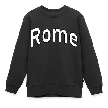 rome - Kinder Premium Organic Sweatshirt - Schwarz - Vorne - AI Model Kid Female (0cm)