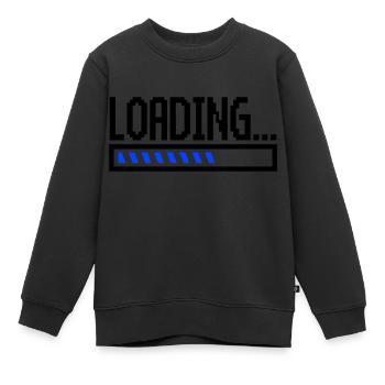 Loading - Kids Premium Organic Sweatshirt - black - Front - AI Model Kid Female (0cm)