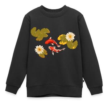 Meerestiere - Kinder Premium Organic Sweatshirt - Schwarz - Vorne - AI Model Kid Female (0cm)