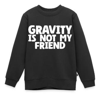Blessure gravitationnelle Fracture Os Échec Post-Chirurgie Bâillon - Sweat Premium enfant bio - noir - Devant - AI Model Kid Female (0cm)
