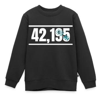 Marathon Running Jogging - Kinder Premium Organic Sweatshirt - Schwarz - Vorne - AI Model Kid Female (0cm)