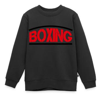 Boîtes de boxe - Sweat Premium enfant bio - noir - Devant - AI Model Kid Female (0cm)