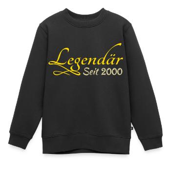 Légendaire 2000 - Sweat Premium enfant bio - noir - Devant - AI Model Kid Female (0cm)