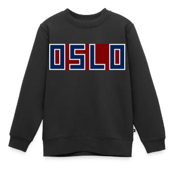 Oslo - Kinder Premium Organic Sweatshirt - Schwarz - Vorne - AI Model Kid Female (0cm)
