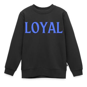 Loyauté loyale - Sweat Premium enfant bio - noir - Devant - AI Model Kid Female (0cm)