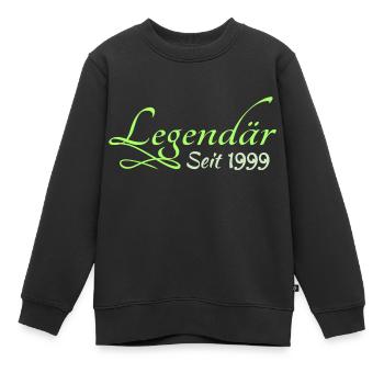 Legend 1999 - Kinder Premium Organic Sweatshirt - Schwarz - Vorne - AI Model Kid Female (0cm)