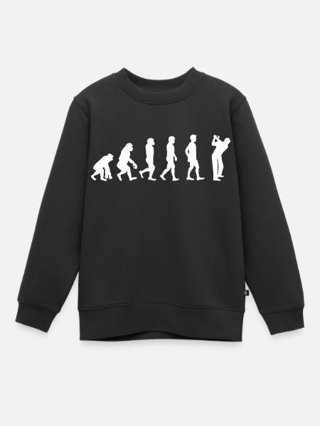Evolution Golf - Sweat Premium enfant bio - noir