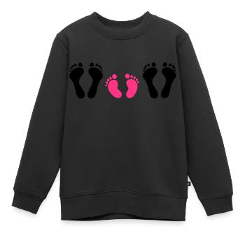 Familie - Kinder Premium Organic Sweatshirt - Schwarz - Vorne - AI Model Kid Female (0cm)