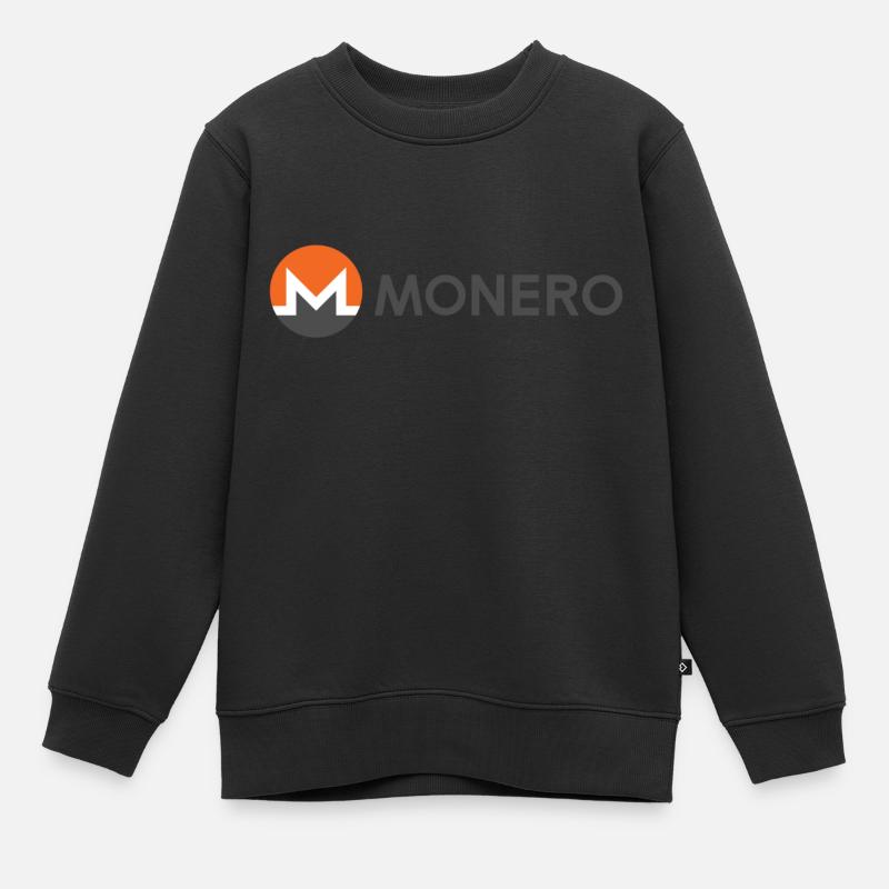 Monero - Crypto-monnaie privée - Sweat Premium enfant bio - noir