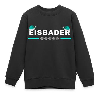winter eisbaden minus grad eisbader eis mint - Kinder Premium Organic Sweatshirt - Schwarz - Vorne - AI Model Kid Female (0cm)