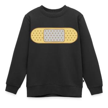 Pflaster Punkte Design - Kinder Premium Organic Sweatshirt - Schwarz - Vorne - AI Model Kid Female (0cm)