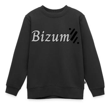 Bizum plus - Kids Premium Organic Sweatshirt - black - Front - AI Model Kid Female (0cm)