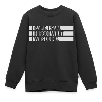 I came saw forget - Kinder Premium Organic Sweatshirt - Schwarz - Vorne - AI Model Kid Female (0cm)