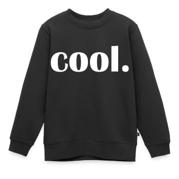 cool - Lustiger Spruch - Kinder Premium Organic Sweatshirt - Schwarz - Vorne - AI Model Kid Female (0cm)