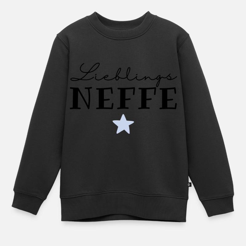 Lieblingsneffe/ bester Neffe / Geburt - Kinder Premium Organic Sweatshirt - Schwarz