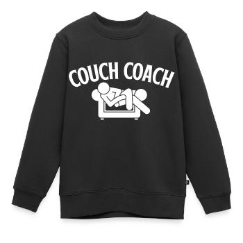 Coach Character Builder Attitude - Kinder Premium Organic Sweatshirt - Schwarz - Vorne - AI Model Kid Female (0cm)