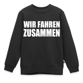 wir fahren zusammen - Kinder Premium Organic Sweatshirt - Schwarz - Vorne - AI Model Kid Female (0cm)