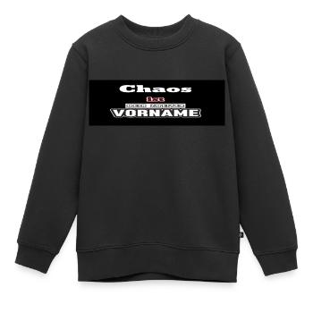 Chaos - Kinder Premium Organic Sweatshirt - Schwarz - Vorne - AI Model Kid Female (0cm)