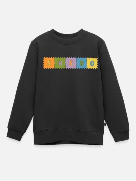 Shero - Sweat Premium enfant bio - noir