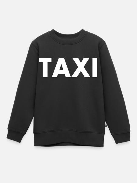 Taxi - Sweat Premium enfant bio - noir