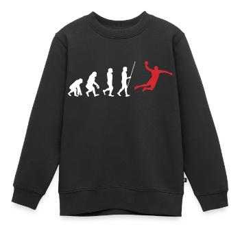 Handball Evolution - Kinder Premium Organic Sweatshirt - Schwarz - Vorne - AI Model Kid Female (0cm)