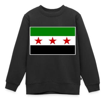 syrien - Kinder Premium Organic Sweatshirt - Schwarz - Vorne - AI Model Kid Female (0cm)