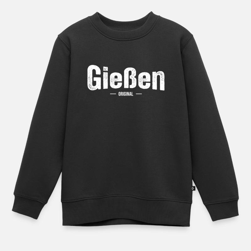 Gießen Original - Kinder Premium Organic Sweatshirt - Schwarz