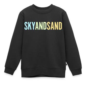 Sky And Sand - Kinder Premium Organic Sweatshirt - Schwarz - Vorne - AI Model Kid Female (0cm)