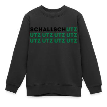 UTZ UTZ UTZ insonorisation en deux couleurs - Sweat Premium enfant bio - noir - Devant - AI Model Kid Female (0cm)