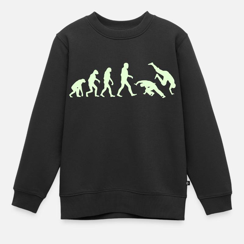 Capoeira Evolution logo - Sweat Premium enfant bio - noir