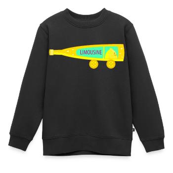 Lustige Limonade Limousine (b) - Kinder Premium Organic Sweatshirt - Schwarz - Vorne - AI Model Kid Female (0cm)