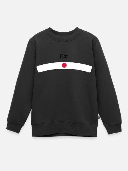 Japan - Kids Premium Organic Sweatshirt - black