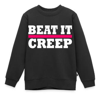 Beat it creep - Kinder Premium Organic Sweatshirt - Schwarz - Vorne - AI Model Kid Female (0cm)