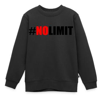 No limit - Sweat Premium enfant bio - noir - Devant - AI Model Kid Female (0cm)