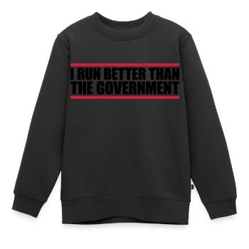 mieux fonctionner que le gouvernement - Sweat Premium enfant bio - noir - Devant - AI Model Kid Female (0cm)