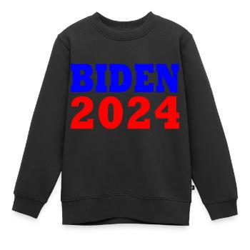 Joe biden 2024 - Sweat Premium enfant bio - noir - Devant - AI Model Kid Female (0cm)