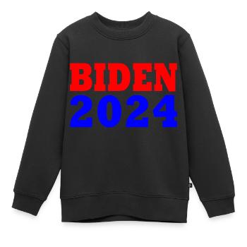 Joe Biden 2024 - Sweat Premium enfant bio - noir - Devant - AI Model Kid Female (0cm)