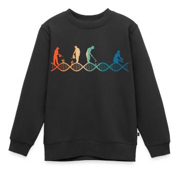 Le jardinage est dans mon ADN - Sweat Premium enfant bio - noir - Devant - AI Model Kid Female (0cm)