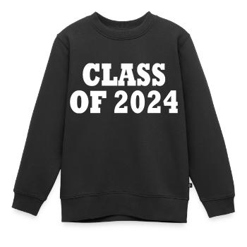 Class of 2024 - Kids Premium Organic Sweatshirt - black - Front - AI Model Kid Female (0cm)