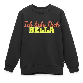 Liebe Bella - Kinder Premium Organic Sweatshirt - Schwarz - Vorne - AI Model Kid Female (0cm)